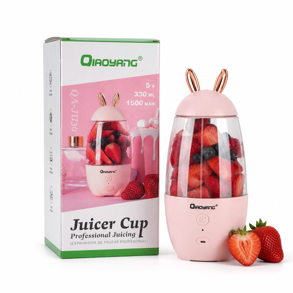 Liquidificador Portátil Recarregável 330ml com Tampa