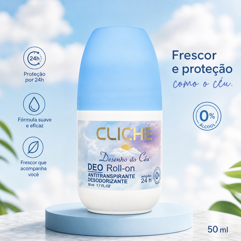 Desodorizante Roll-on CLICHÉ Desenho do Céu