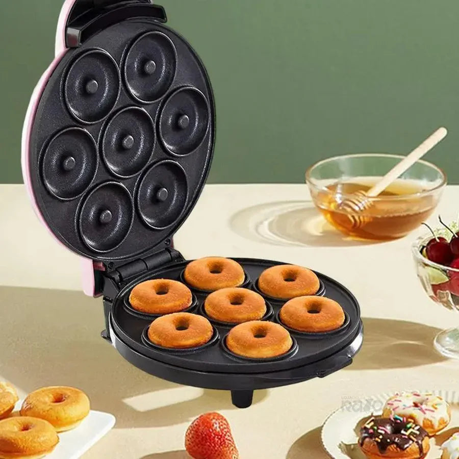 Máquina Elétrica de Mini Donuts 7 Cavidades