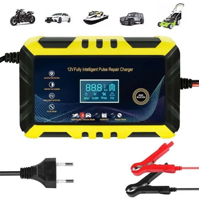 Carregador Inteligente de Baterias 12 V com Função de Reparação